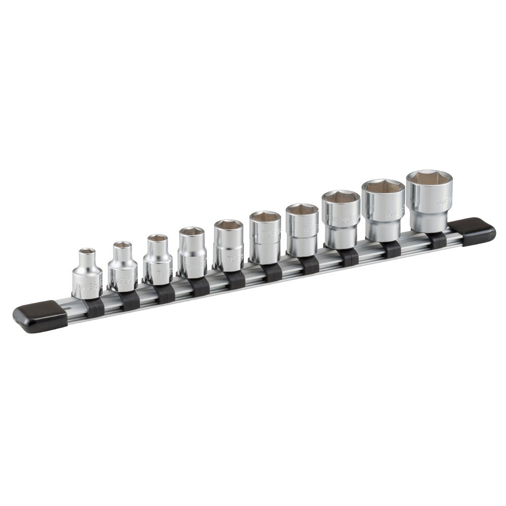 TONE Socket Set (6-Point, 3/8" Drive), with Socket Holder HS3 Series