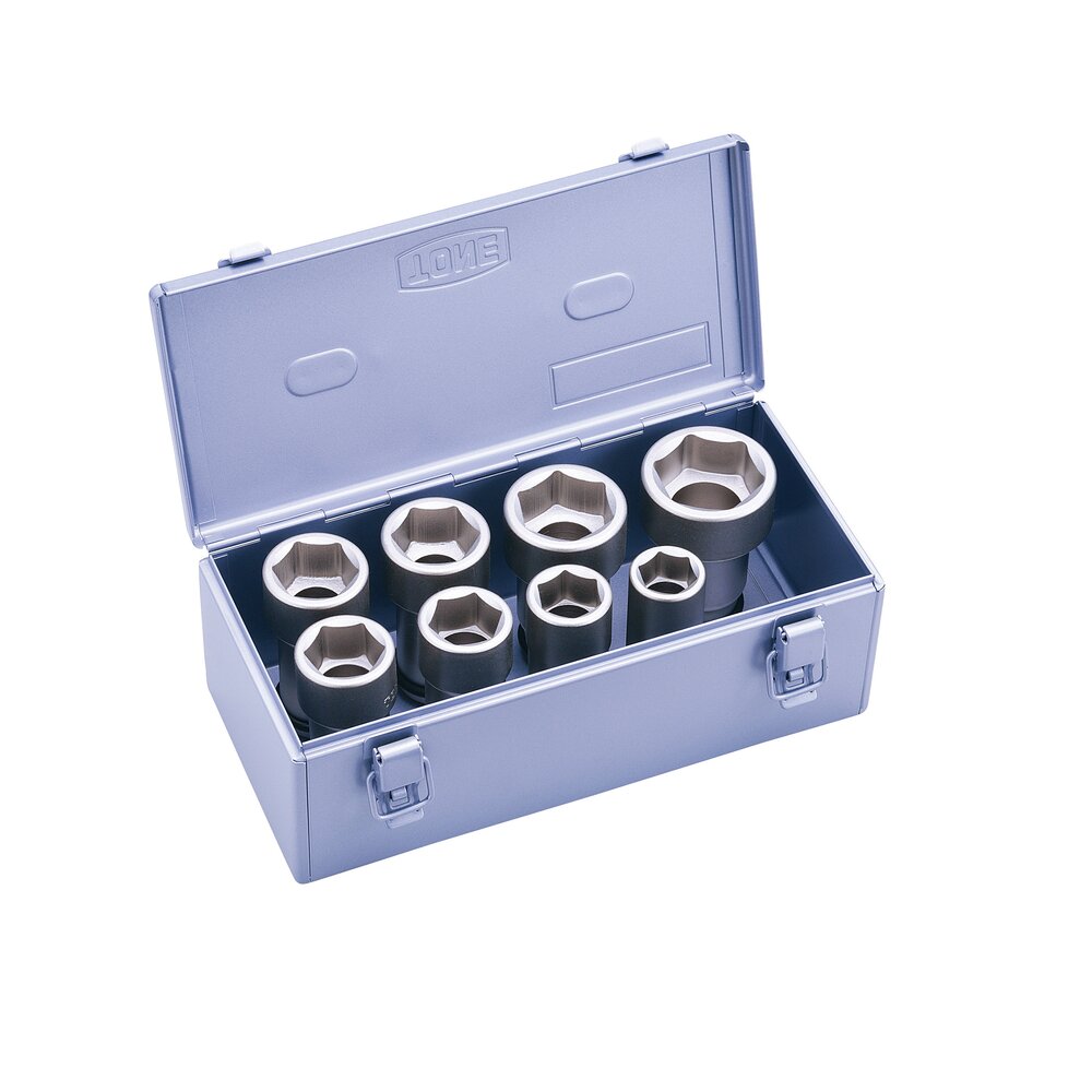 TONE Long Impact Socket Set (6-Point, 3/4" Drive) NV608L