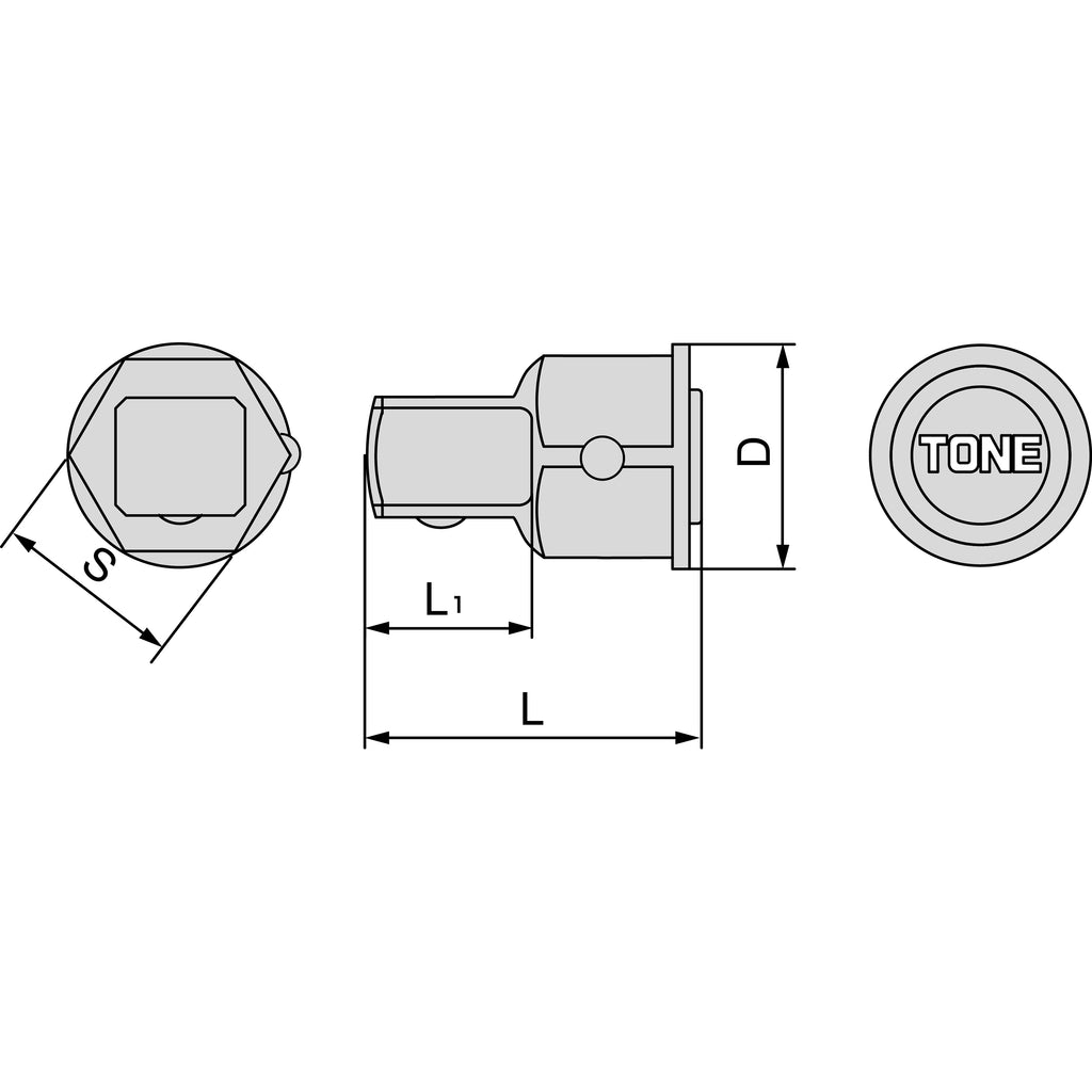 TONE Adaptor for Gear Wrench RA Series