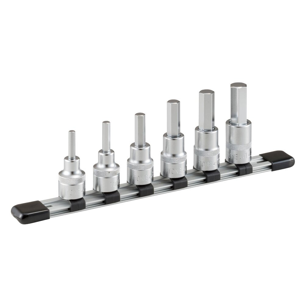 TONE 1/2" Drive Hexagon Socket Set (with Socket Holder) HH406
