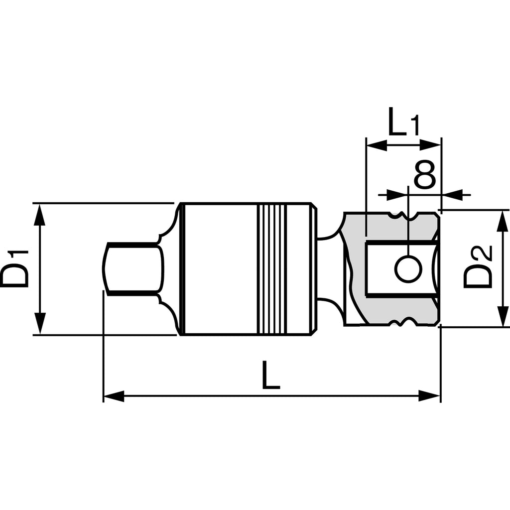 TONE 1/2" Drive Impact Ball Joint NJ40