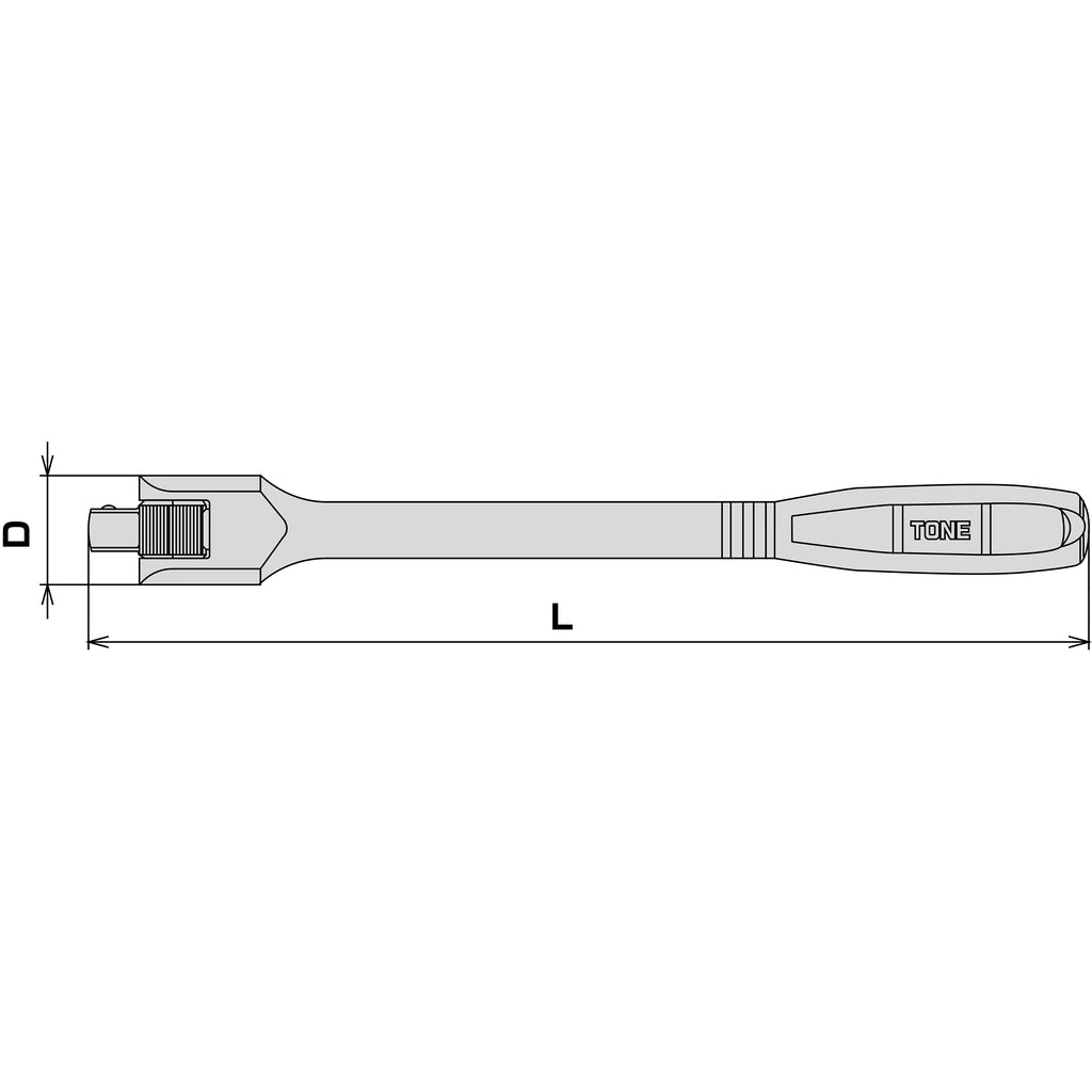TONE 3/8" Drive Spinner Handle NS3