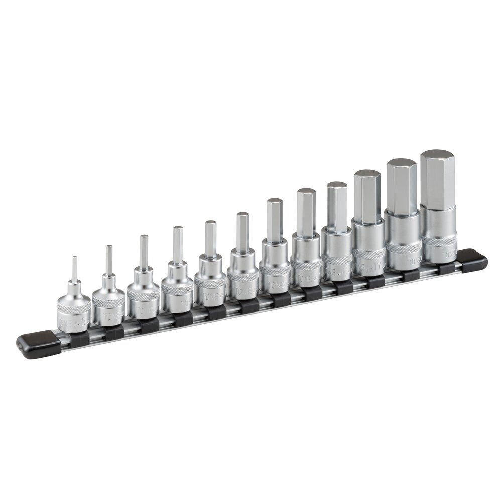 TONE 1/2" Drive Hexagon Socket Set (with Socket Holder) HH412