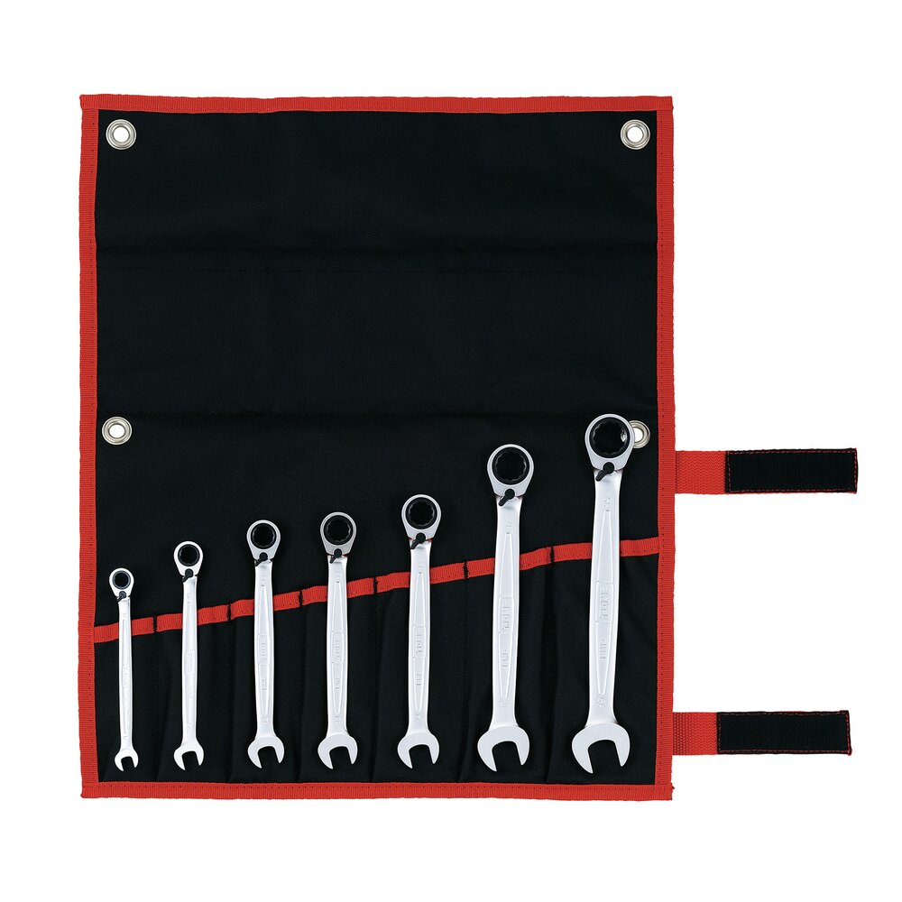 TONE Ratchet Ring Wrench Set, Reversible Offset RMR700