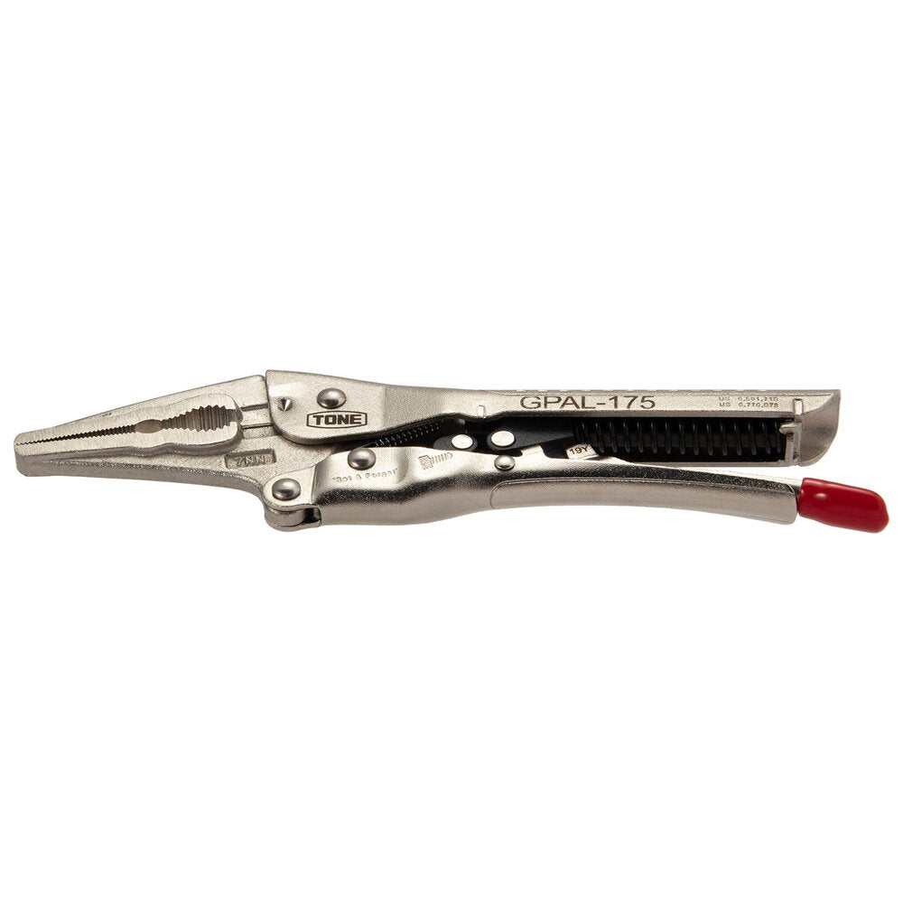 TONE Auto Grip Pliers (Long Nose Type) GPAL-175