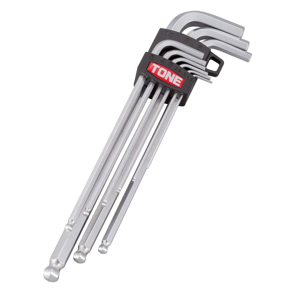 TONE Long Ball Point Hex Key Wrench Set L-Type BL900