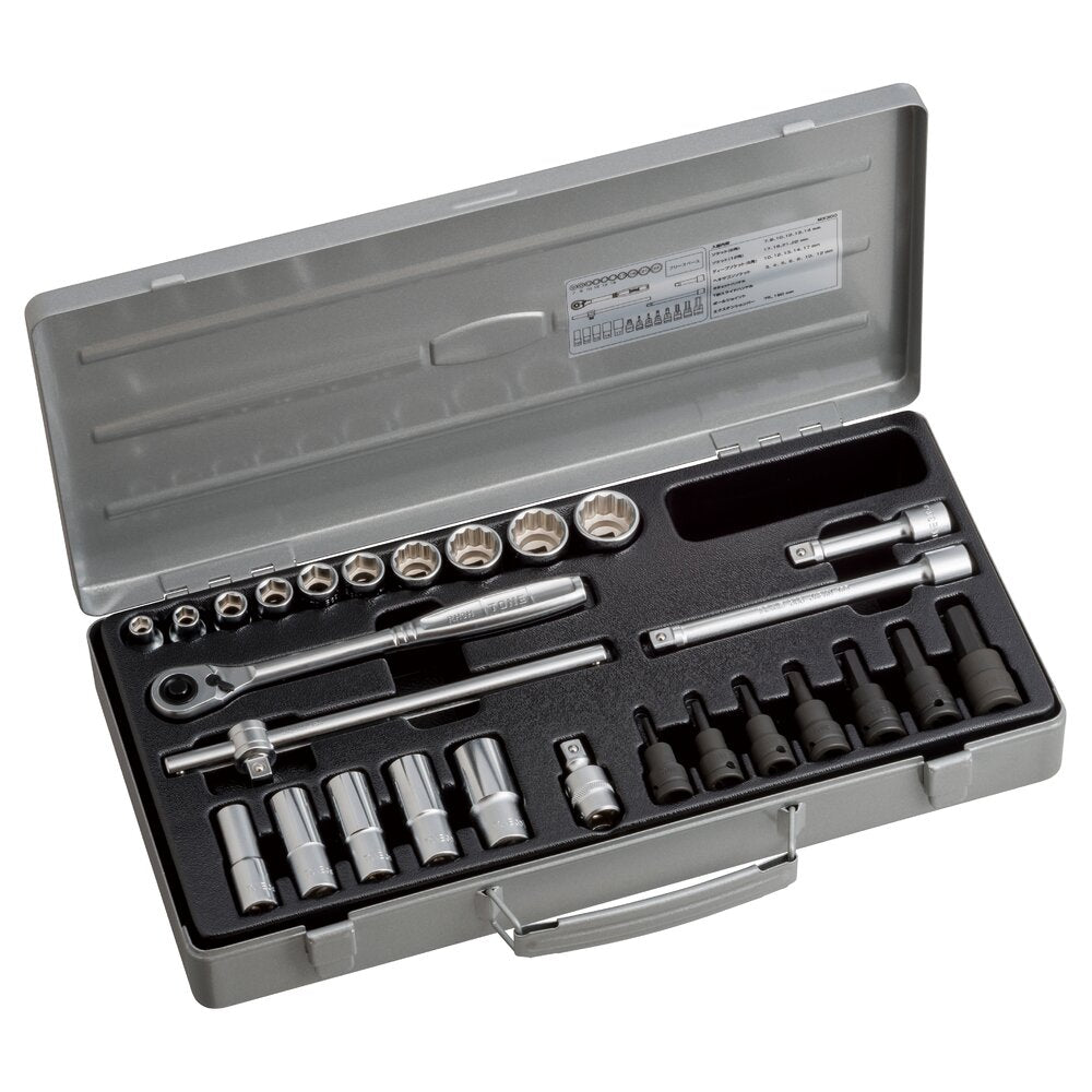 TONE 3/8" Drive Mix Socket Wrench Set MX300