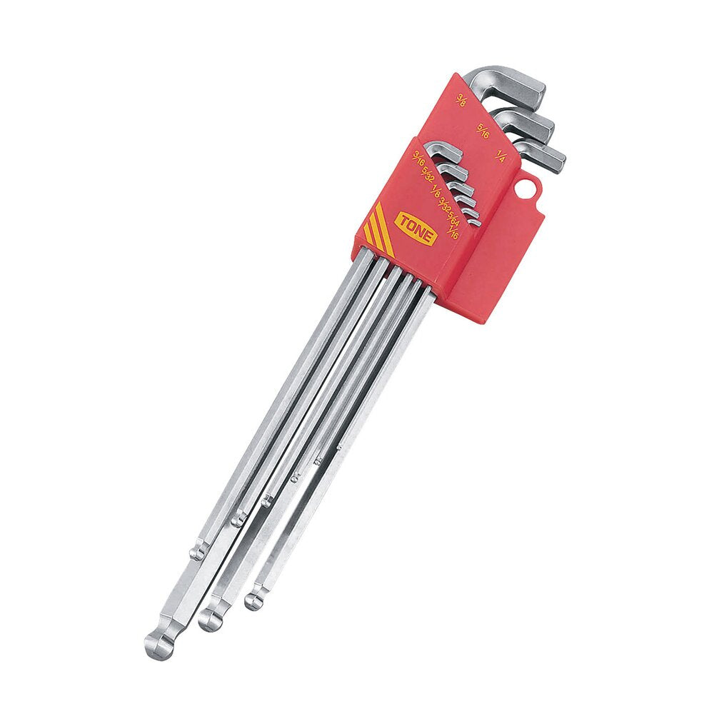 TONE Short Neck Long Ball Point Hex Key Wrench Set BLB900S