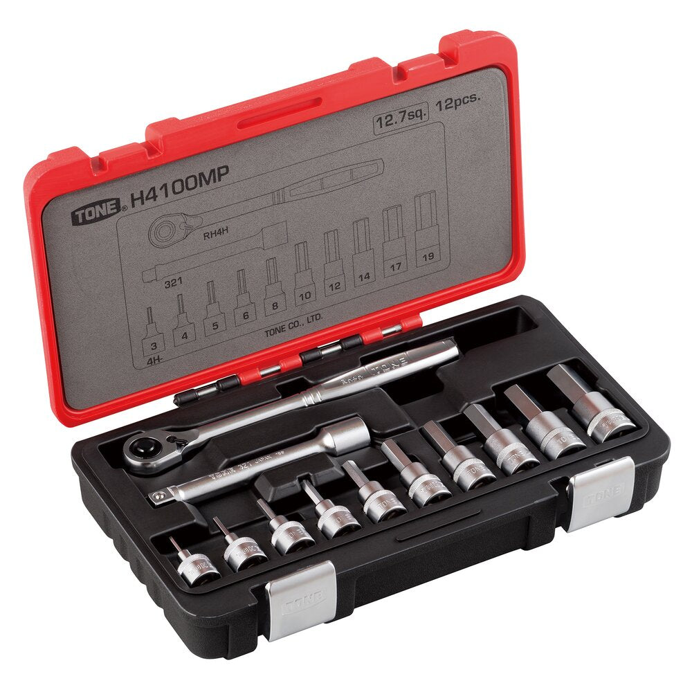TONE Hexagon Socket Wrench Set H4100MP