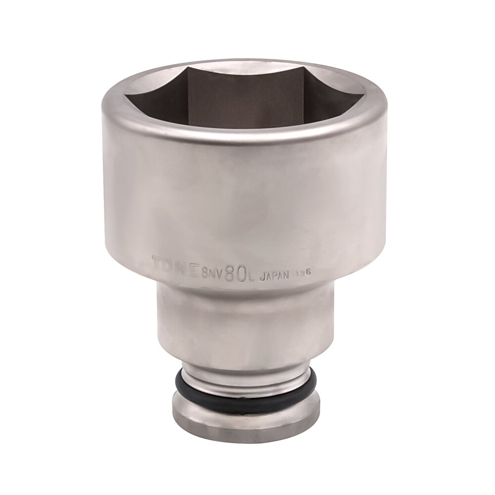 TONE Long Impact Socket (6-Point, 1" Drive) 8NV-L Series
