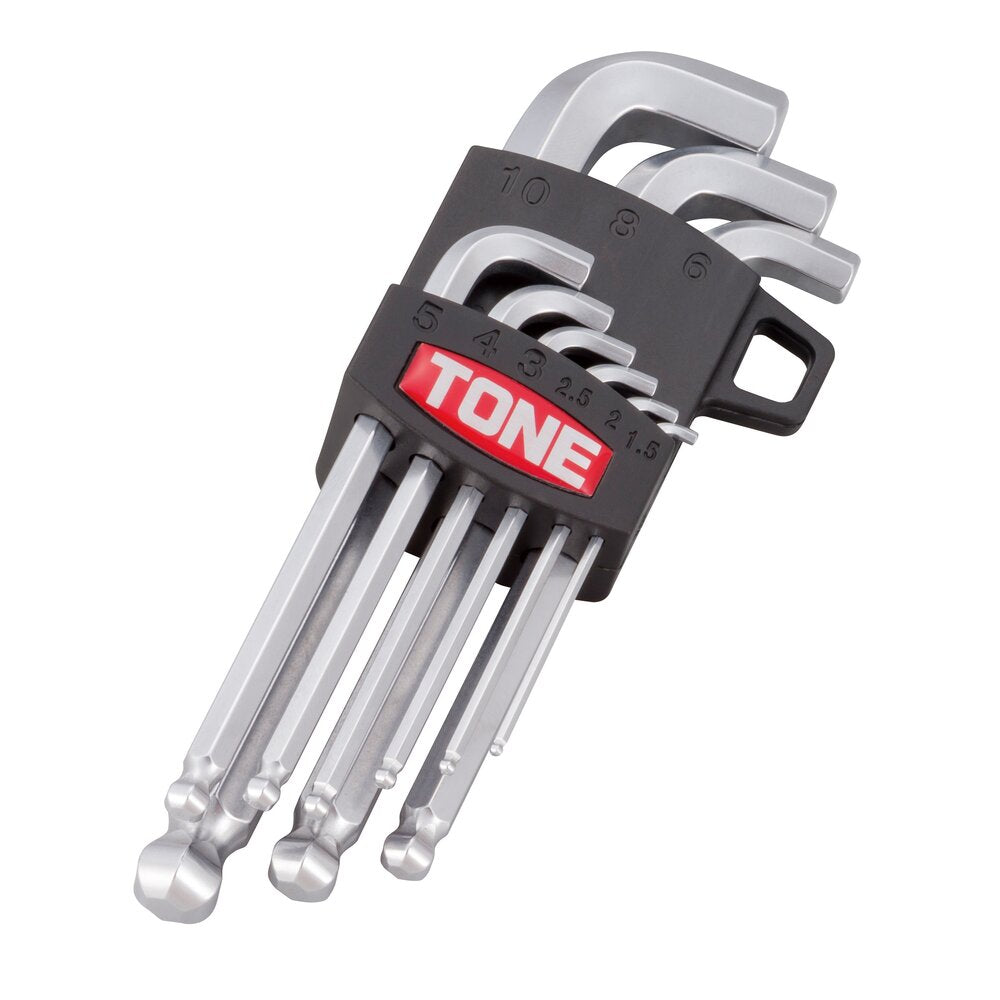 TONE Short Neck Ball Point Hex Key Wrench Set BS900S
