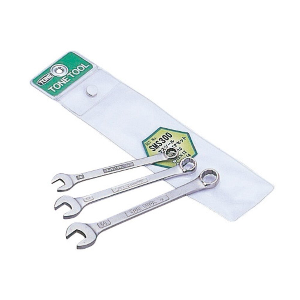 TONE Stainless Steel Combination Wrench Set SMS300