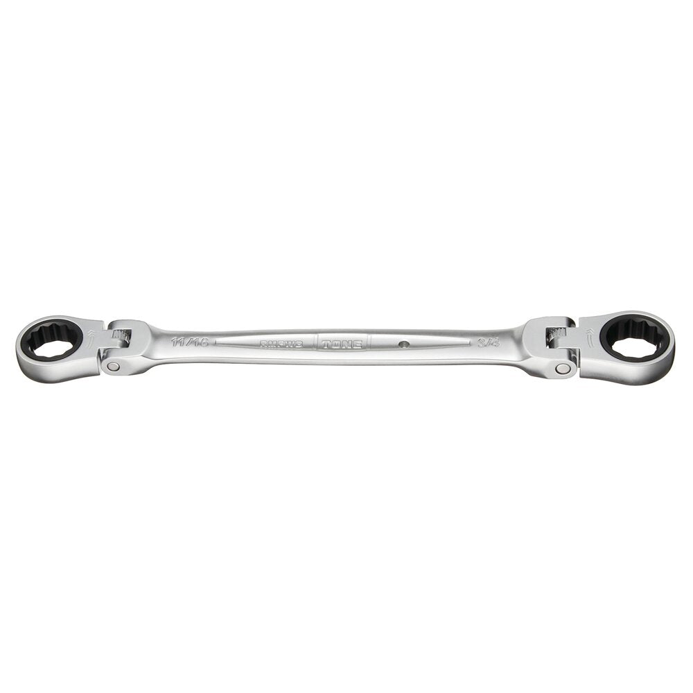 TONE Ratchet Ring Wrench, Flex Head (Inch Sizes) RMFWB Series