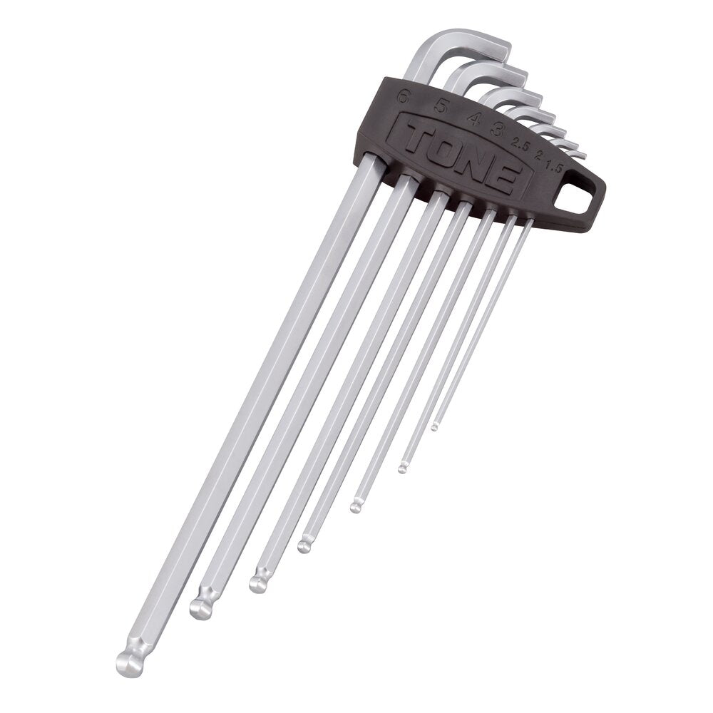 TONE Short Neck Long Ball Point Hex Key Wrench Set L-Type BL700S