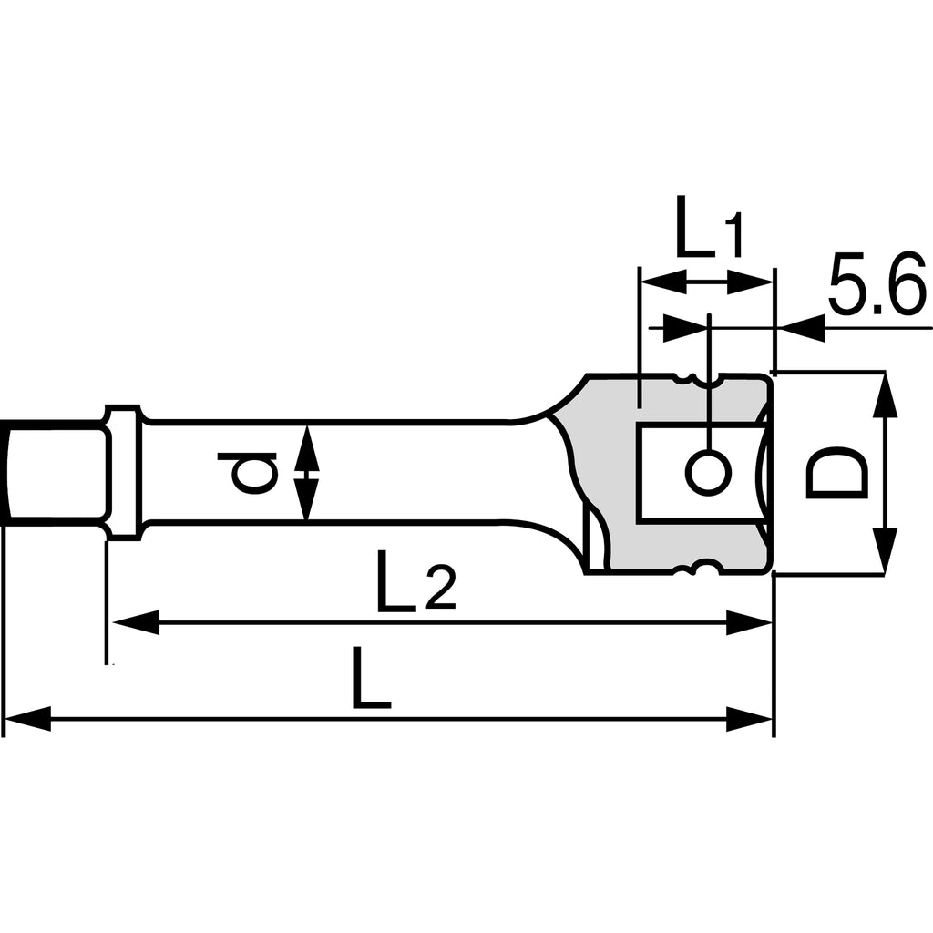 TONE 3/8" Drive Impact Extension Bar NE30 Series