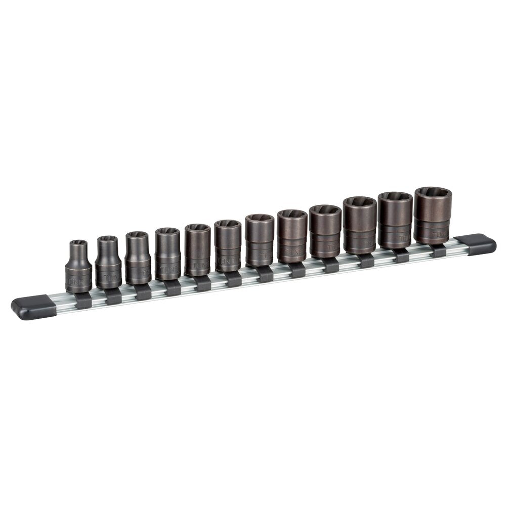 TONE 3/8" Drive Tornado Socket Set (with Socket Holder) HTR312
