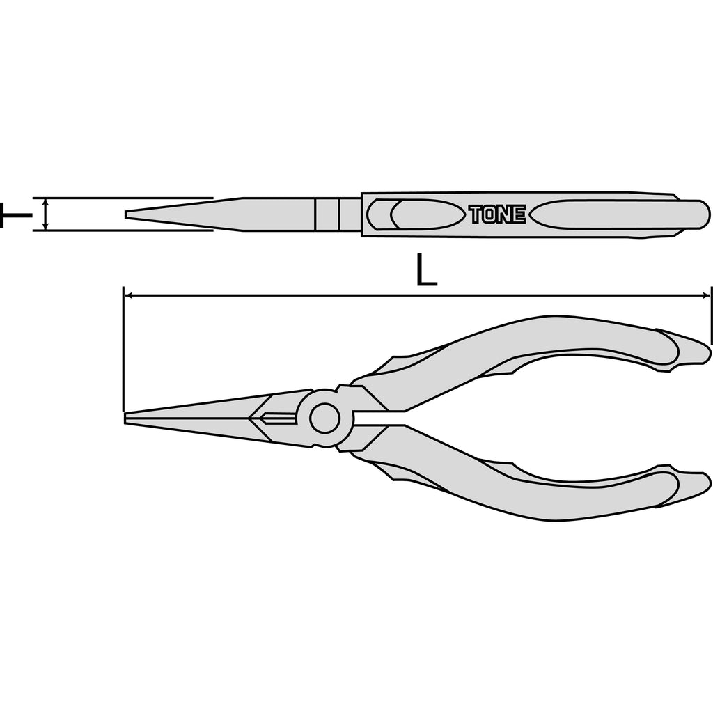 TONE Needle Nose Pliers RP-150G
