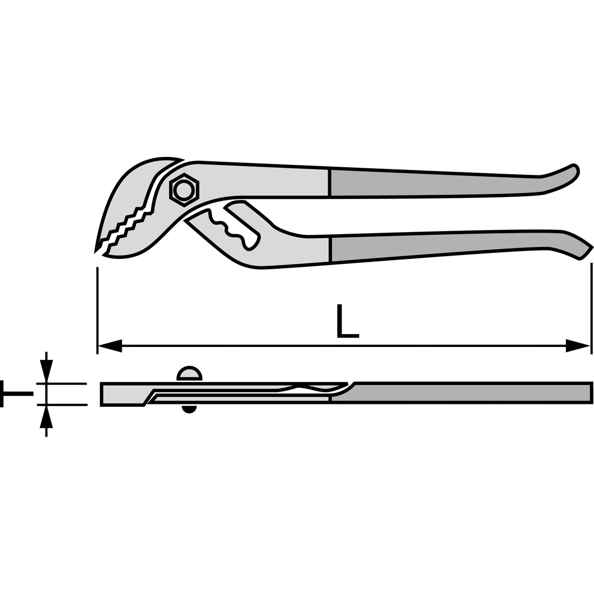 TONE Water Pump Pliers KWP-250