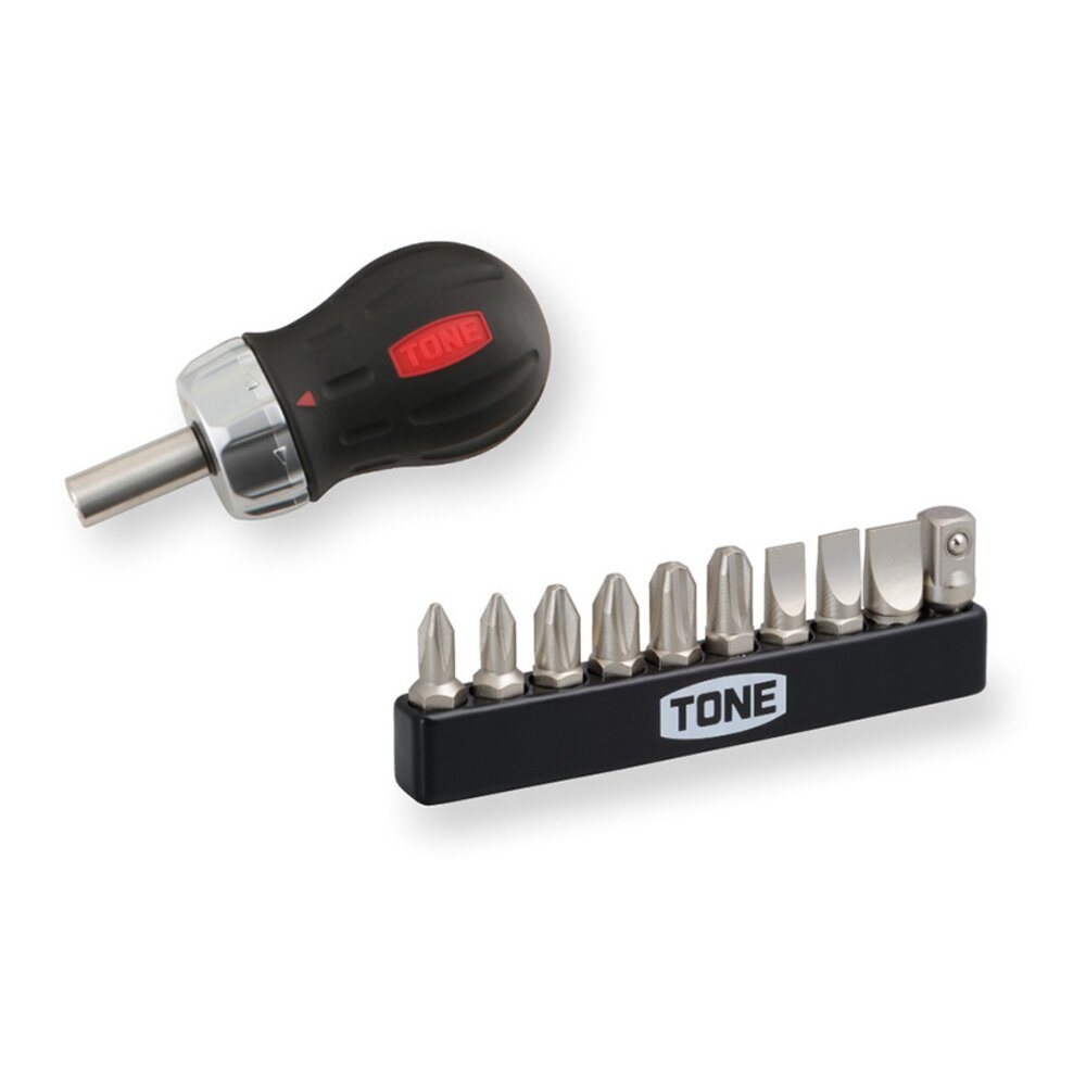 TONE Ratchet Stubby Screwdriver Set RSD10S