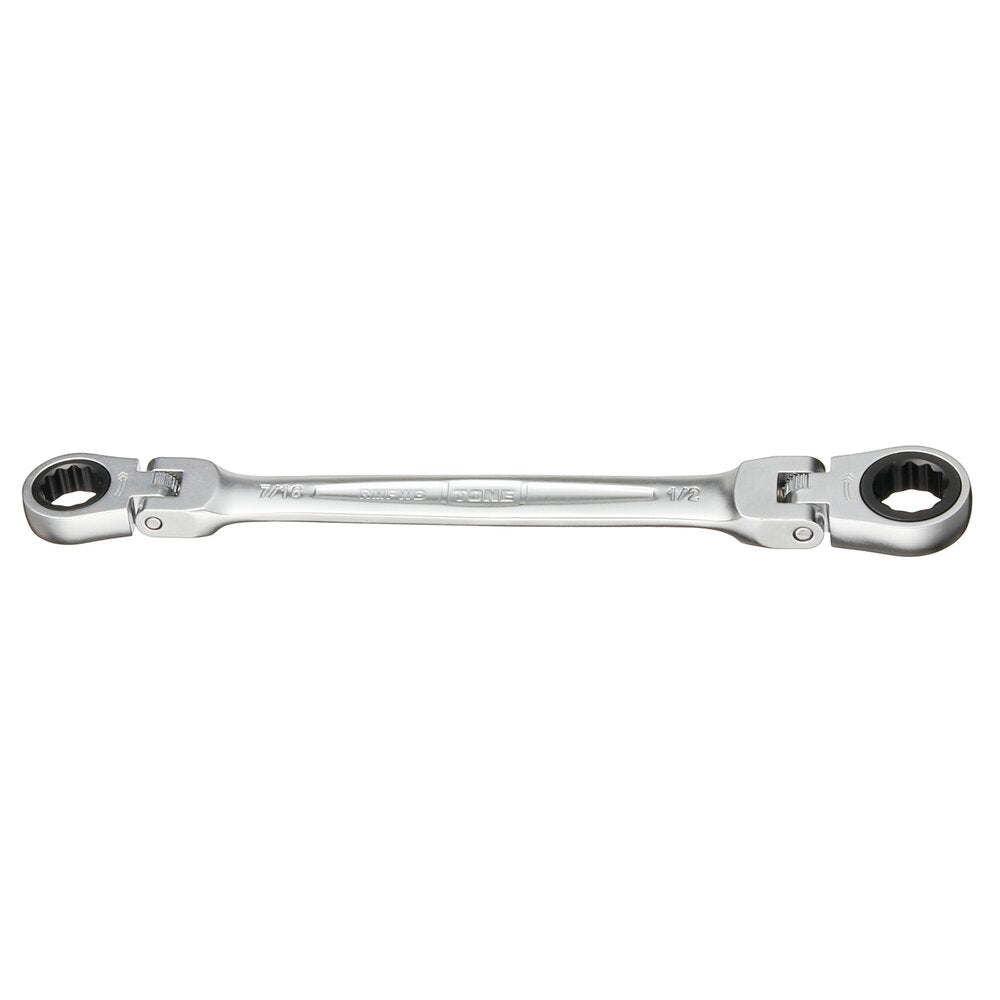 TONE Ratchet Ring Wrench, Flex Head (Inch Sizes) RMFWB Series