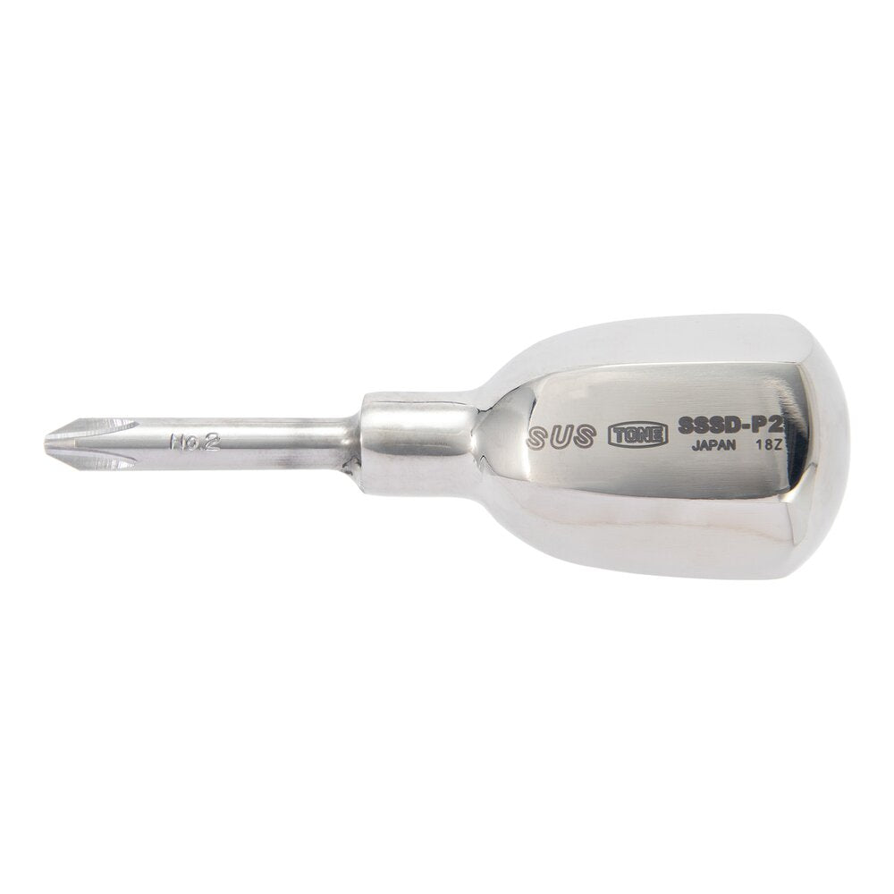 TONE Stainless Steel Stubby Screwdriver SSSD-P2