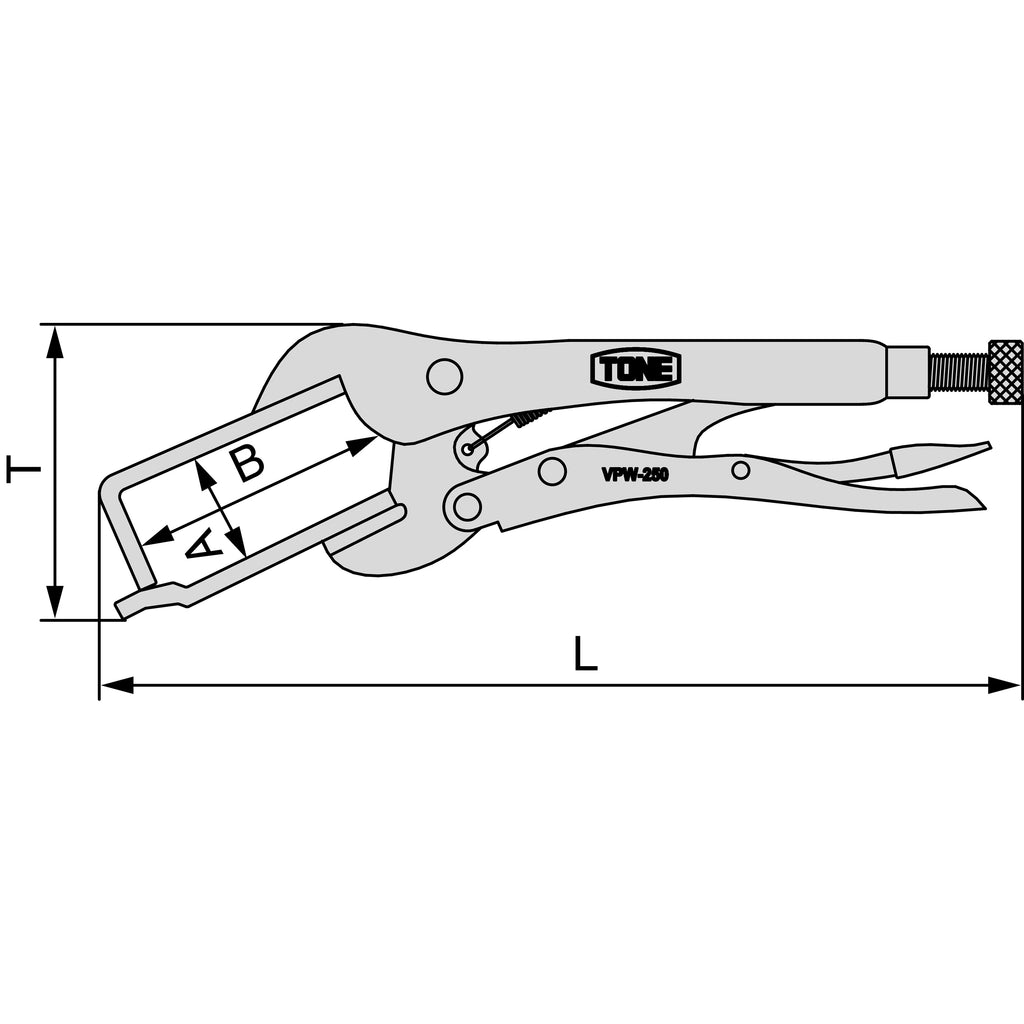 TONE Grip Pliers VPW-250