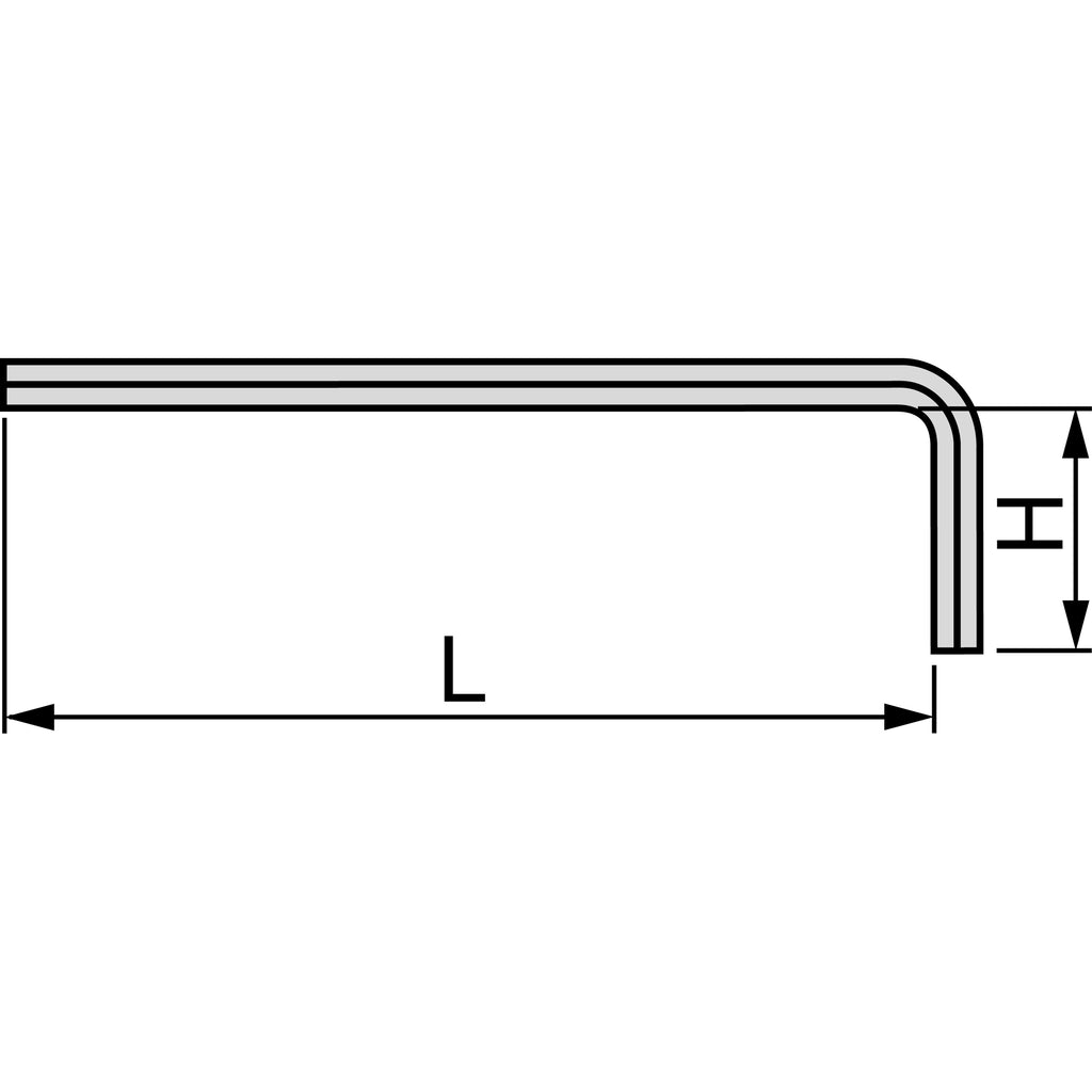 TONE Long Hex Key Wrench L-Type APL Series