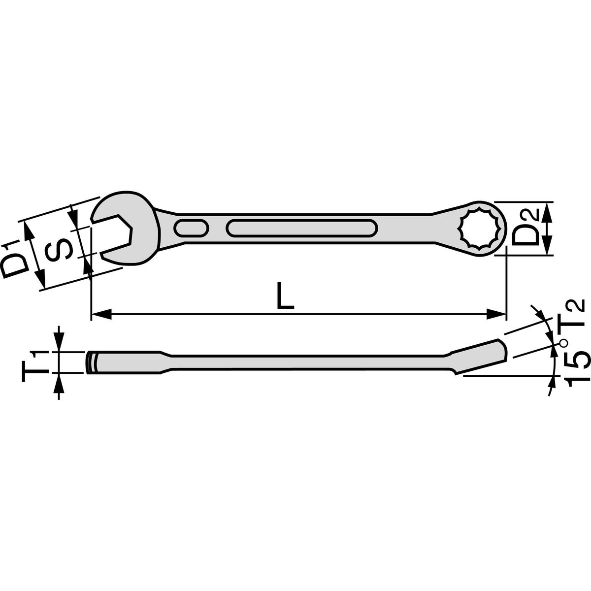 TONE Stainless Steel Combination Wrench SMS Series