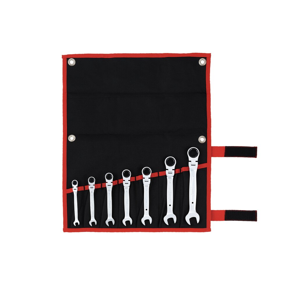 TONE Ratchet Ring Wrench Set, Flex Head RMF700