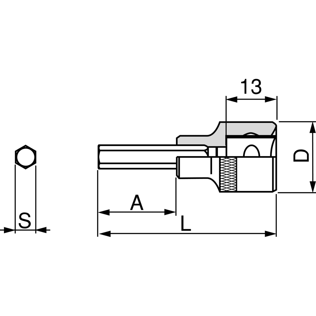 TONE 3/8" Drive Hexagon Socket (Inch Sizes) 3HB Series