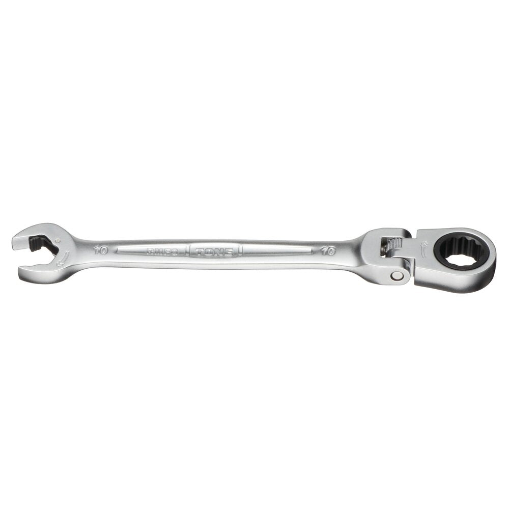TONE Ratchet Ring Wrench, Ratcheting Spanner Head, Flex Head RMFQ Series