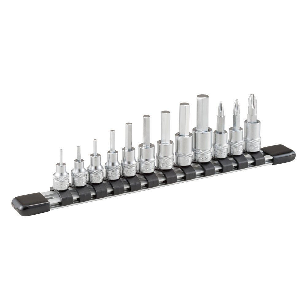 TONE 1/4" Drive Hexagon Socket Set (with Socket Holder) HH212