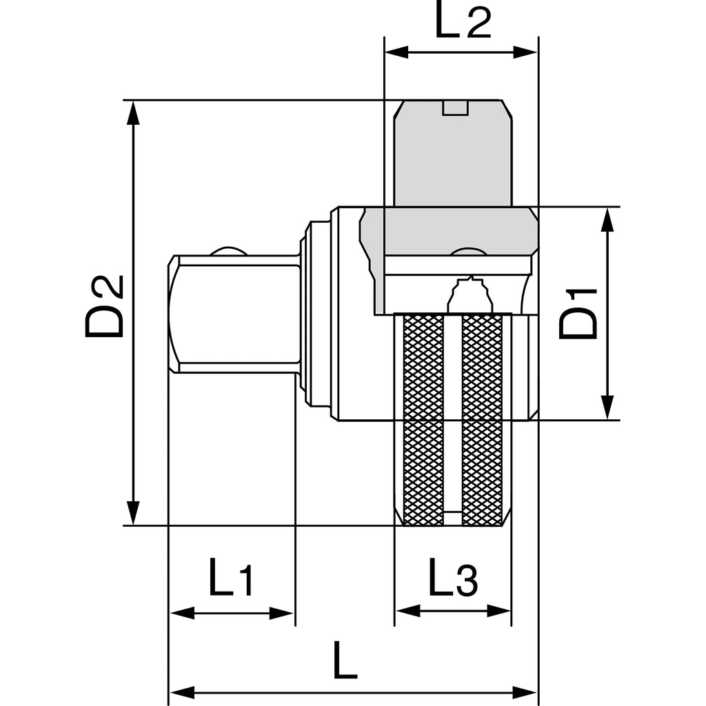 TONE 1/4" Drive Quick Adaptor QA-02S
