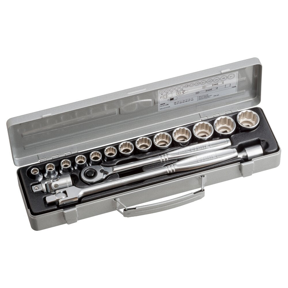 TONE 1/2" Drive Socket Wrench Set 750M