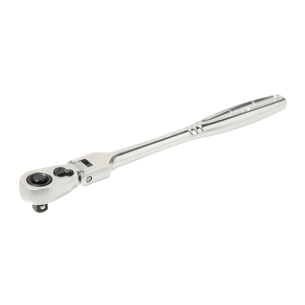 TONE 1/4" Drive Long Ratchet Handle, Flex Head (Socket Hold Type) RH2FHL