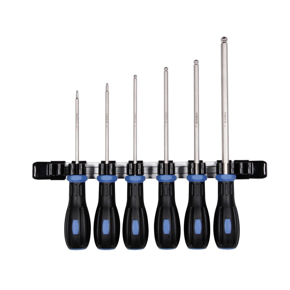 TONE Power Grip Ball Point Hex Key Driver Set PGBPD600