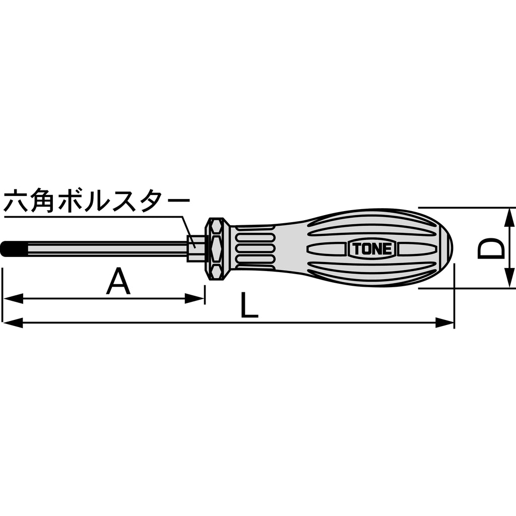 TONE Power Grip Screwdriver (Through Type) PGMD Series