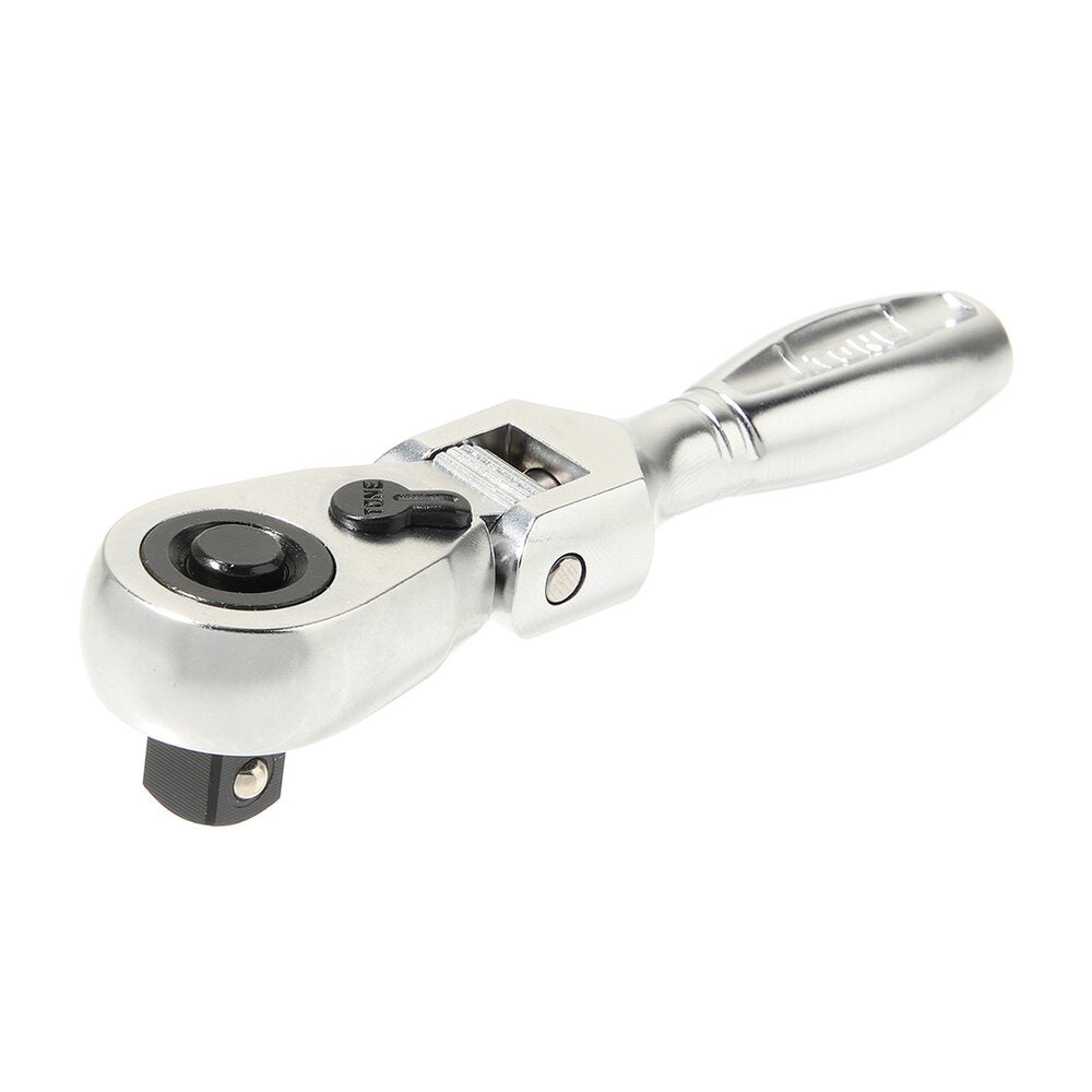 TONE 3/8" Drive Short Ratchet Handle, Flex Head (Socket Hold Type) RH3FHS