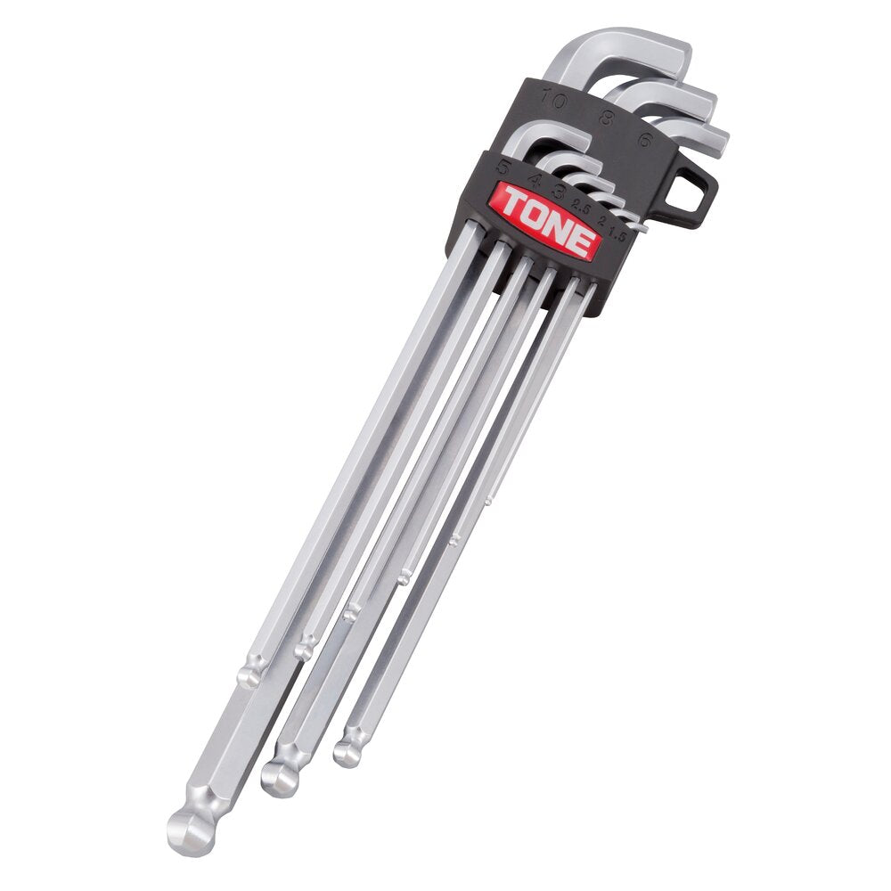 TONE Short Neck Long Ball Point Hex Key Wrench Set L-Type BL900S