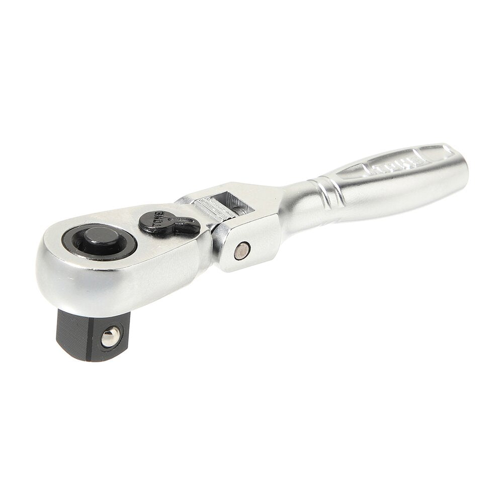 TONE 3/8" Drive Short Ratchet Handle, Compact Flex Head (Socket Hold Type) RH3FCHS
