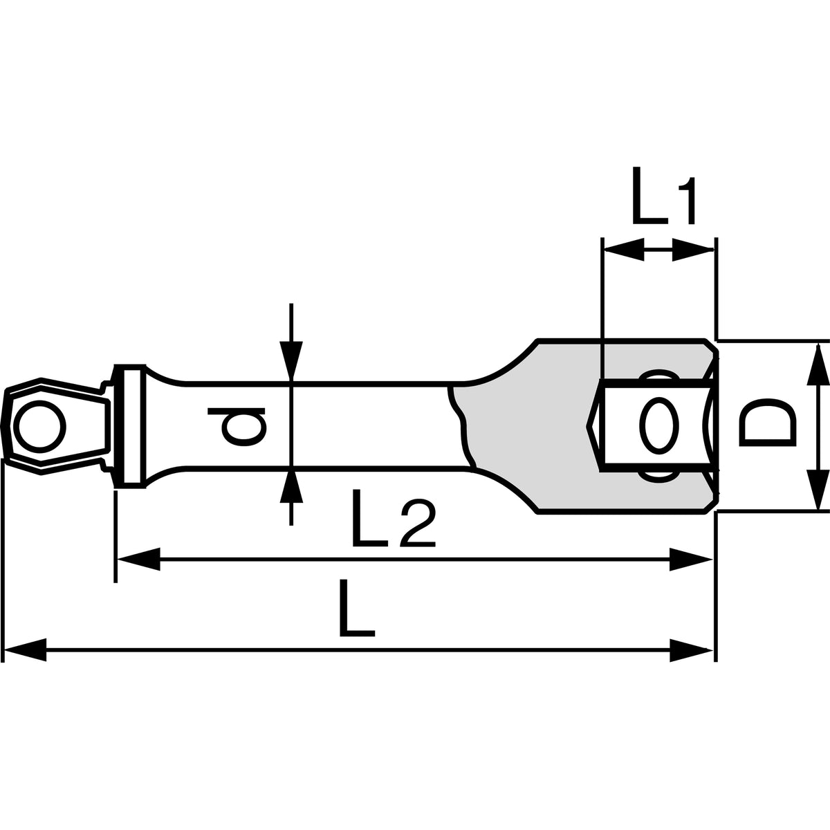 TONE 1/2" Drive Wobble Extension Bar EX41 Series