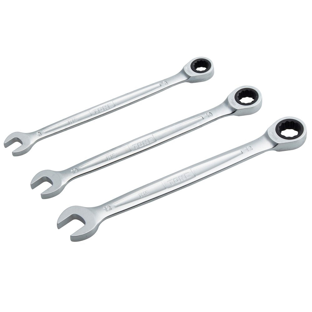 TONE Ratchet Ring Wrench Set, Standard RM300