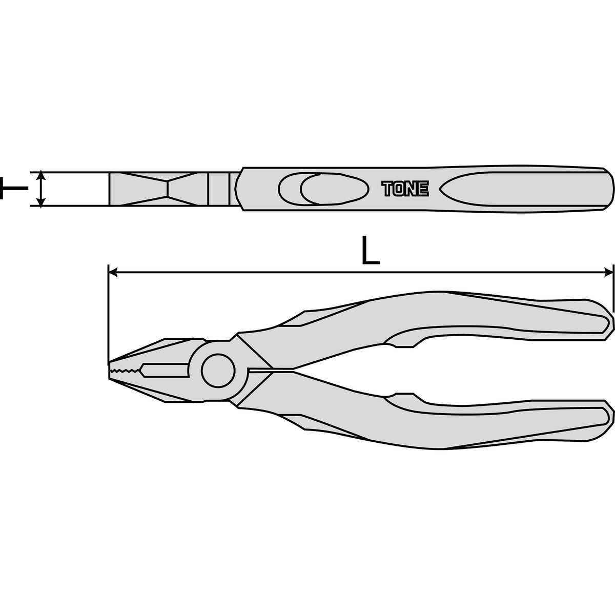 TONE Linemen Pliers CT-200G