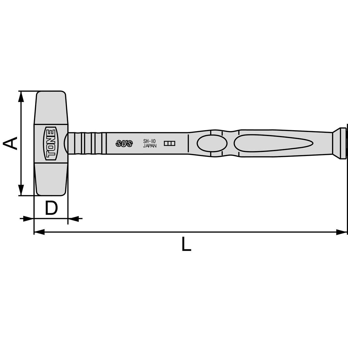 TONE Stainless Steel Hammer SH-10