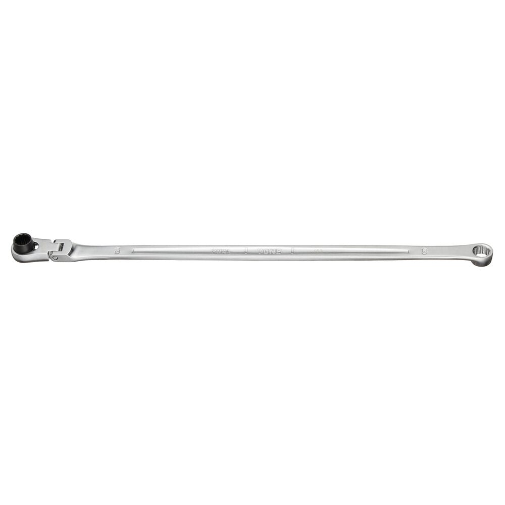 TONE Ratchet Ring Wrench, Long, Flex Head RMA-L Series