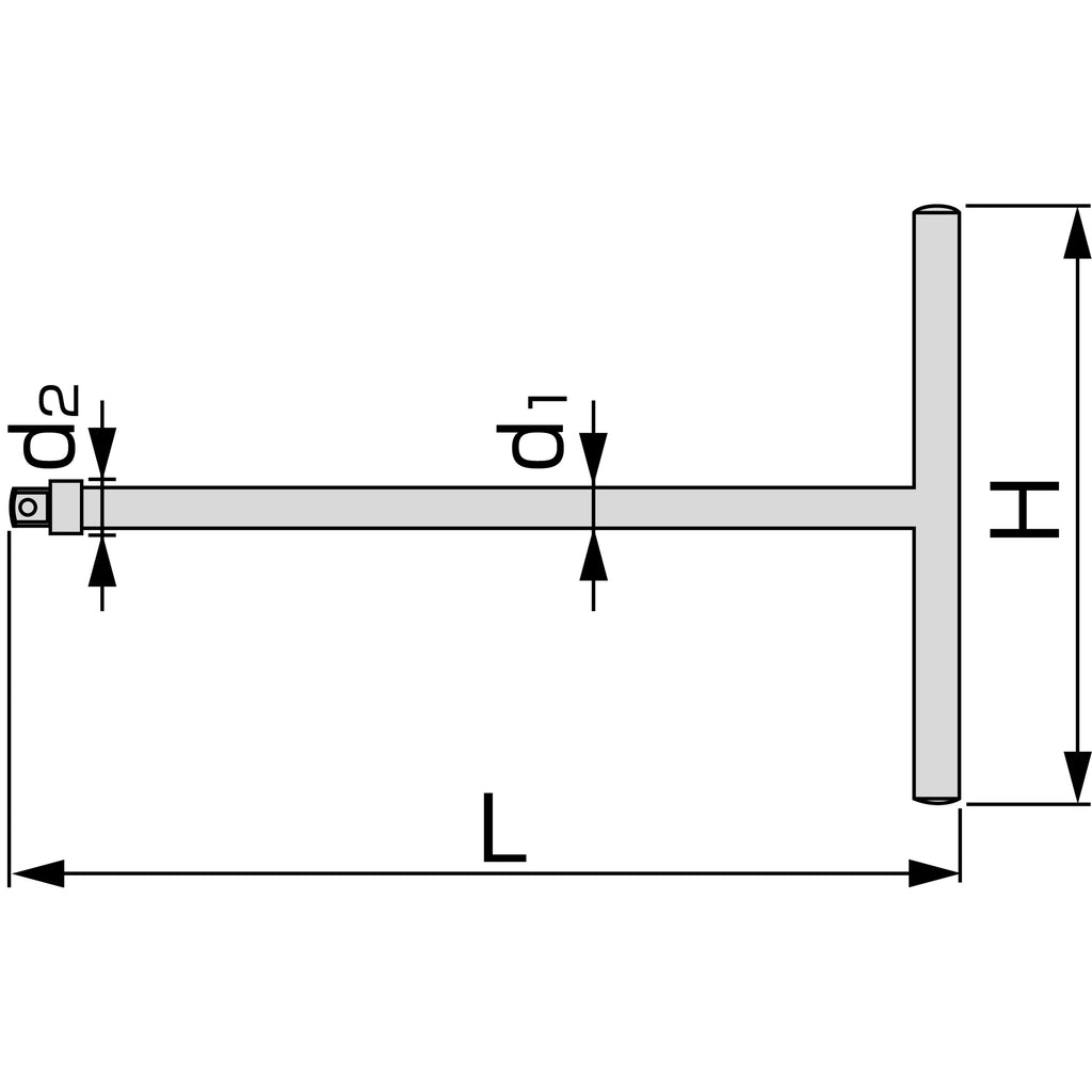 TONE 1/2" Drive T-Type Handle TH4300