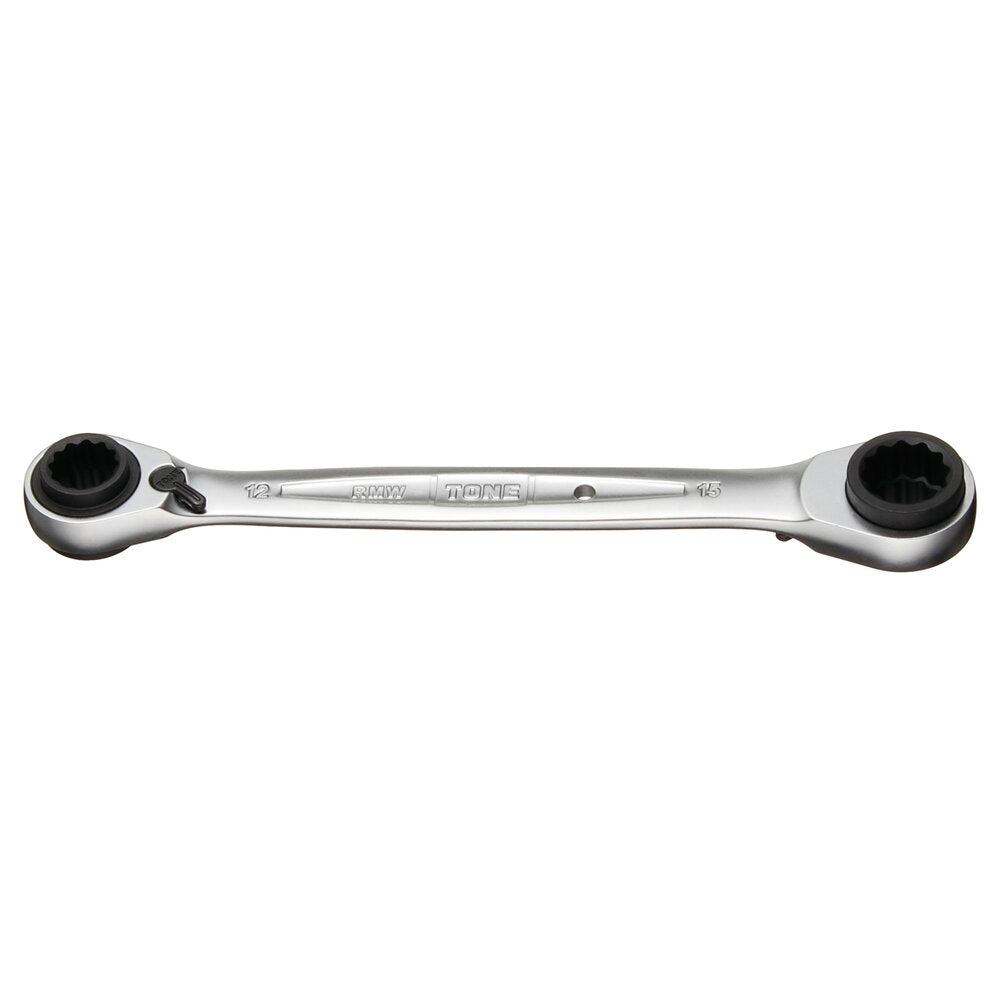 TONE Ratchet Ring Wrench, 4-Way RMW Series