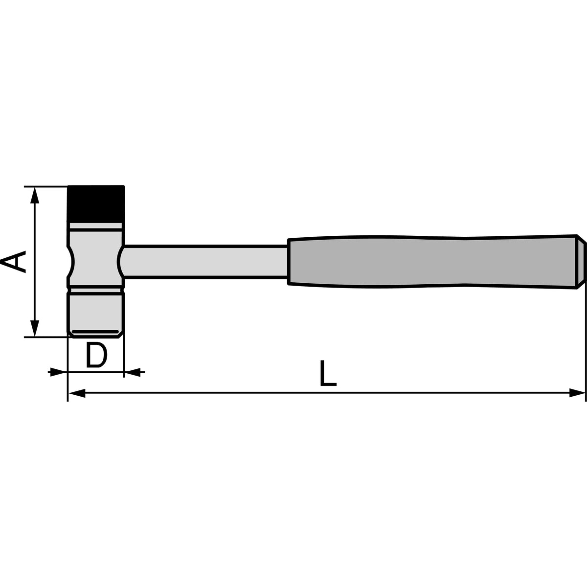 TONE Stainless Steel Combination Hammer SBHC-10