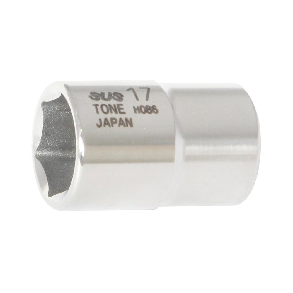 TONE Stainless Steel Socket (6-Point, 1/2" Drive) S4V Series