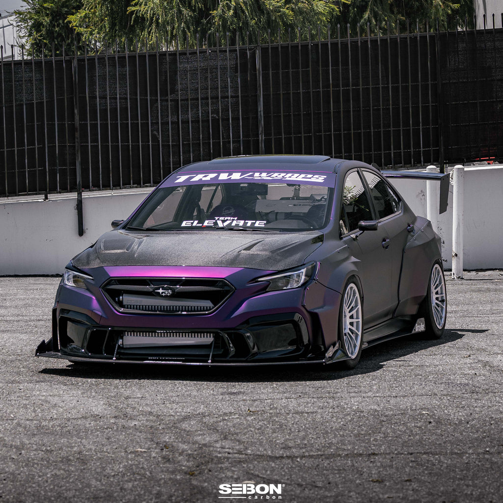 Seibon 2022-2024 Subaru WRX VSII-Style Carbon Fiber Hood - photo 9